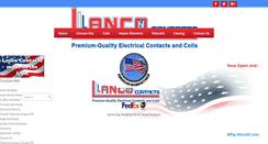 Desktop Screenshot of lancocontacts.com